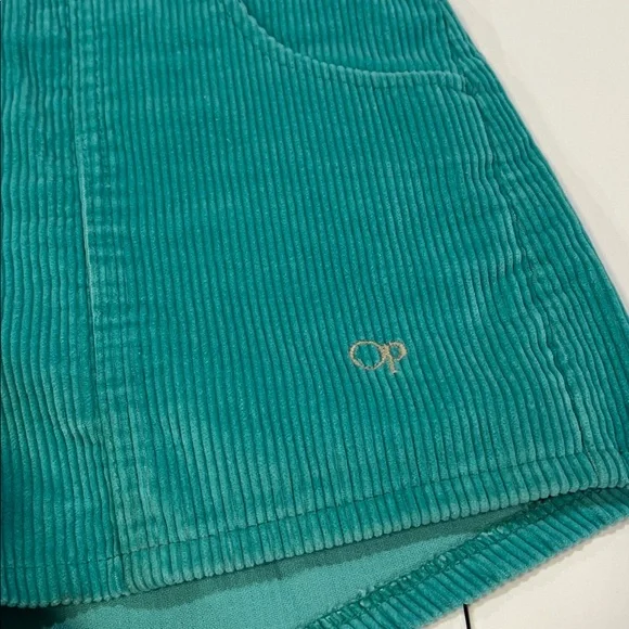 Vintage - OP Ocean Pacific, 32, Teal Corduroy Women Corduroy Shorts - Picture 3 of 7